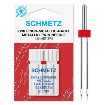 Schmetz Metallic tweelingnaald 2.5/80