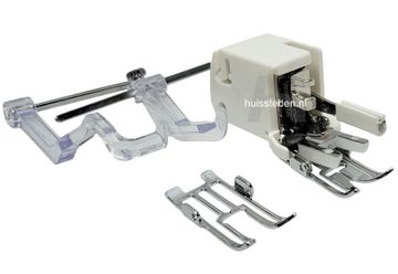 Janome 7mm-Hoog boventransportvoet, zolen en geleiders