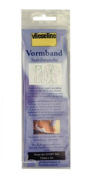 Vlieseline vormband, zwart