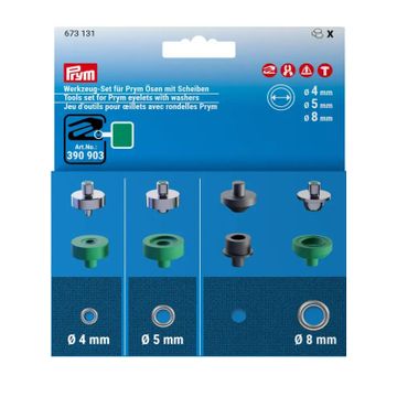 Prym Gereedschapset voor ringen Ø4/5/8mm, For Creative Tool
