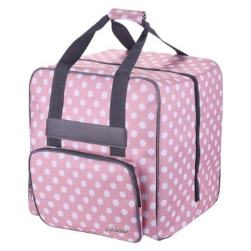 Lockmachine tas, roze/wit
