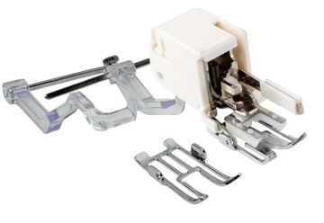 Janome 7mm-Laag boventransportvoet met zolen en geleiders