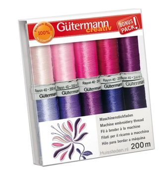 Gutermann borduurgarenset 10st, col.2