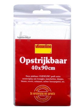 Vlieseline opstrijkbaar versteviging, wit