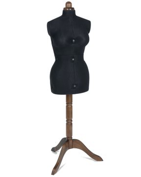 Paspop Lady Valet Medium zwart