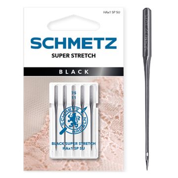 Schmetz HAx1 BLACK super stretch 75/11