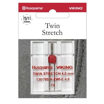 Husqvarna stretch tweelingnaald 75/4.0