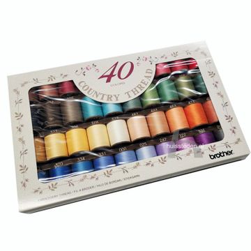 Brother Country Borduurgarenset 40 stuks
