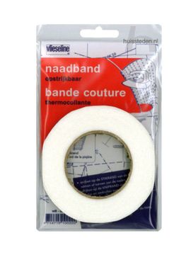 Naadband opstrijkbaar, wit